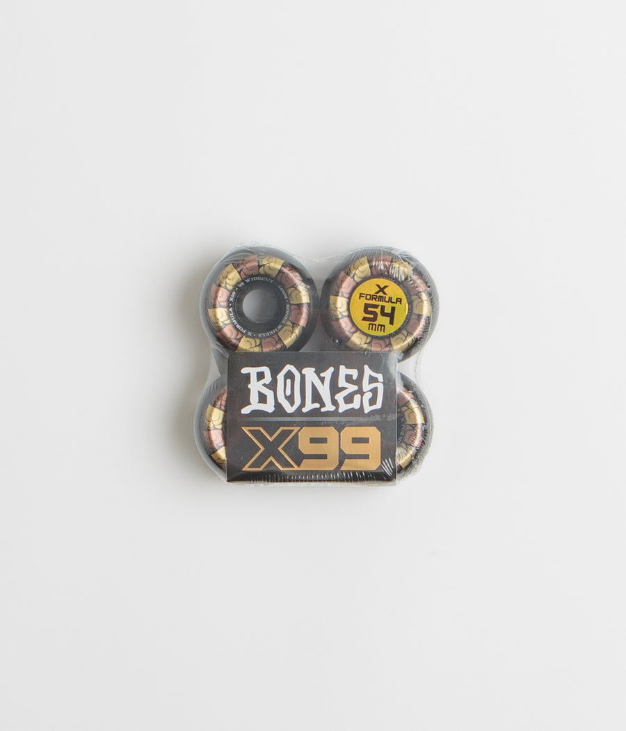 Bones X-Formula Leaving 99A V6 Widecut Wheels in Black and 54mm