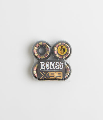 Bones X-Formula Leaving 99A V6 Widecut Wheels in Black and 56mm