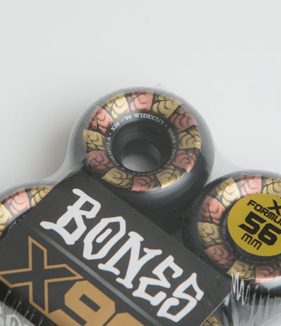 Bones X-Formula Leaving 99A V6 Widecut Wheels in Black and 56mm