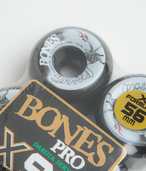 Bones X-Formula Servold Eternal Search 99A V6 Widecut Wheels - Black - 56mm, view 3