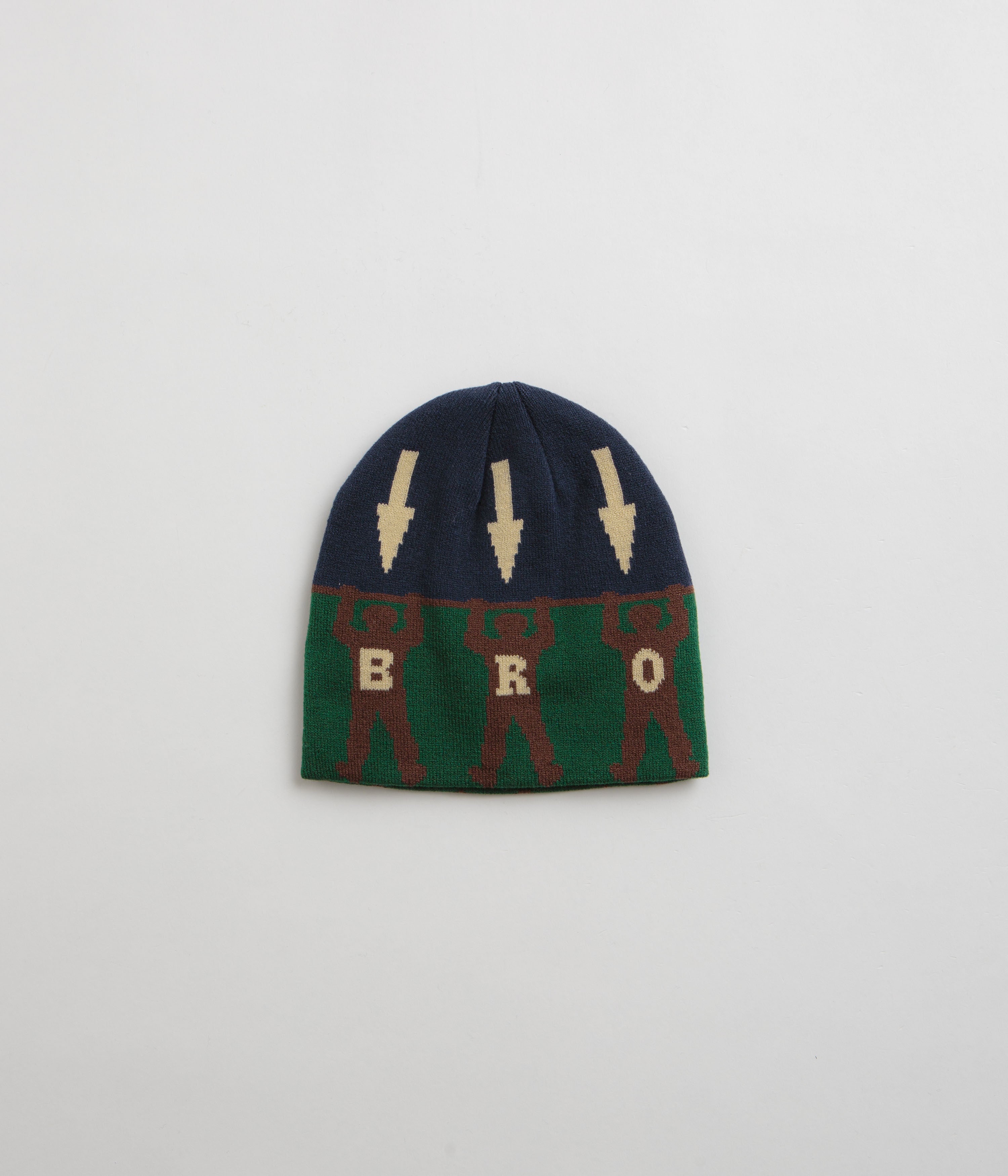 Bronze 56K Arrow Skully Beanie - Green