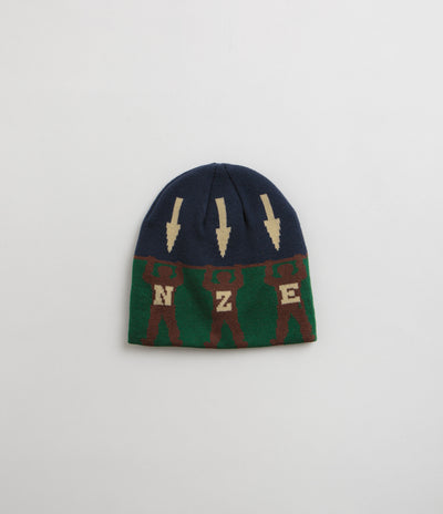 Bronze 56K Arrow Skully Beanie - Green