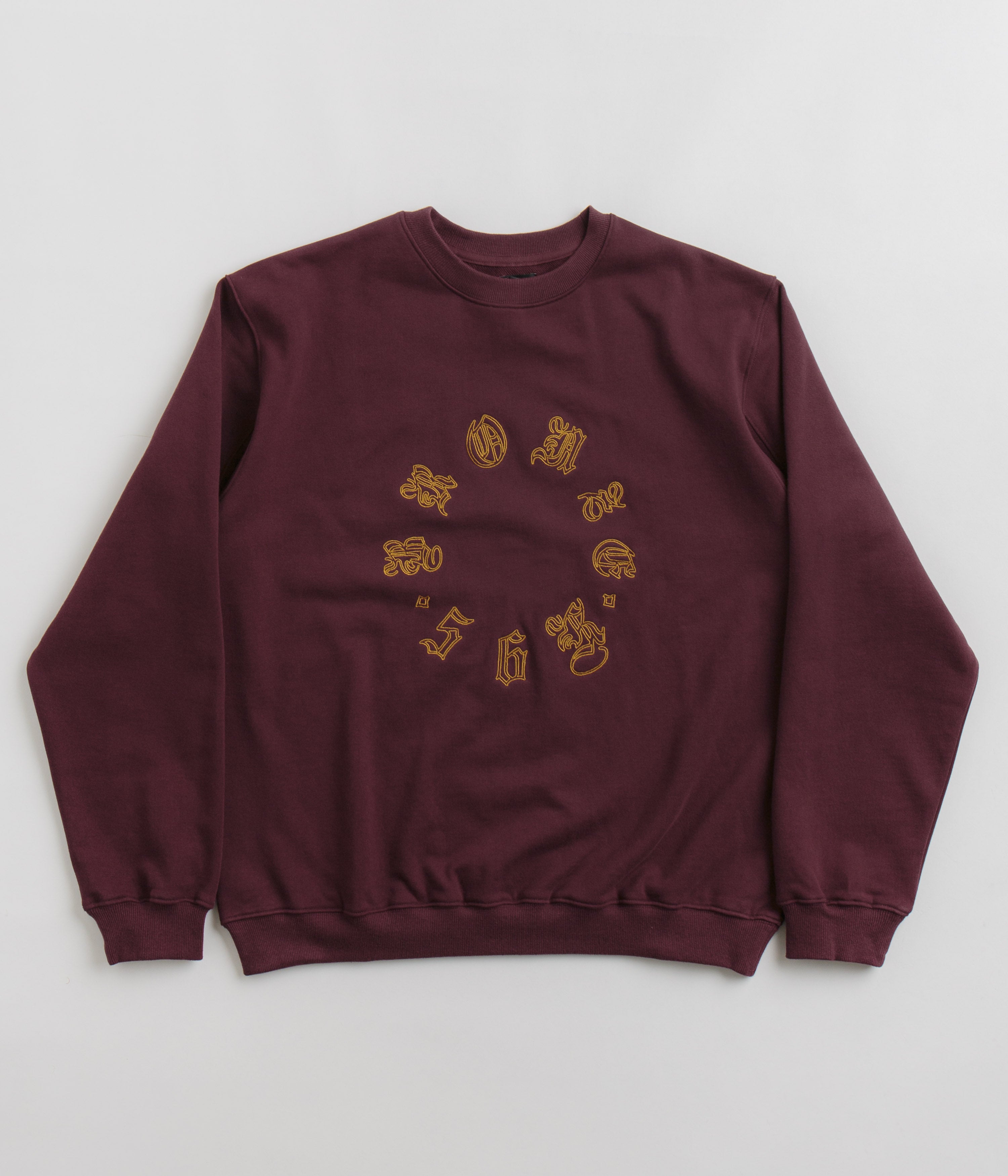 Bronze 56K Old E Circle Crewneck Sweatshirt - Burgundy