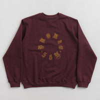 Bronze 56K Old E Circle Crewneck Sweatshirt - Burgundy thumbnail