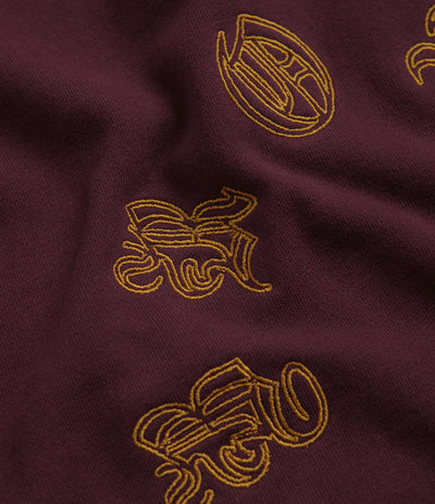 Bronze 56K Old E Circle Crewneck Sweatshirt - Burgundy