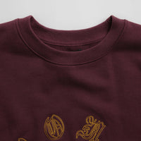 Bronze 56K Old E Circle Crewneck Sweatshirt - Burgundy thumbnail