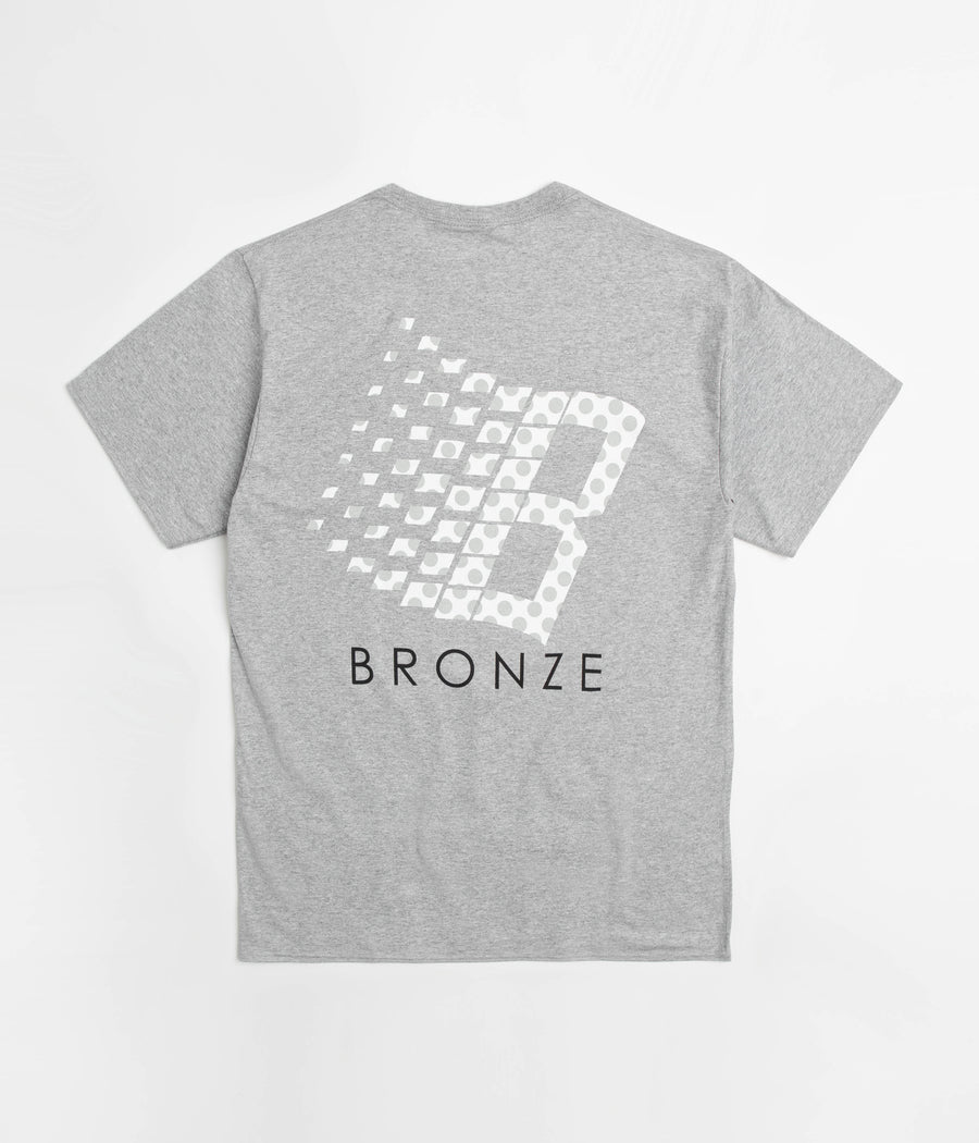 Bronze 56K Polka Dot Logo T-Shirt - Heather Grey