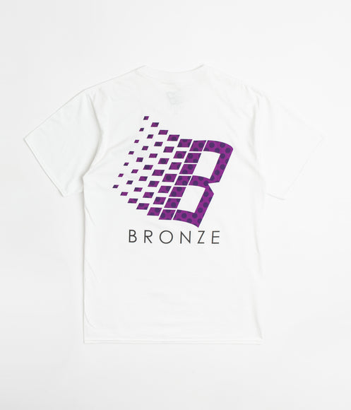 Bronze 56K Polka Dot Logo T-Shirt - White