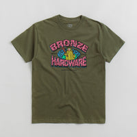 Bronze 56K Troglodyte T-Shirt in Military Green thumbnail