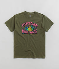 Bronze 56K Troglodyte T-Shirt in Military Green