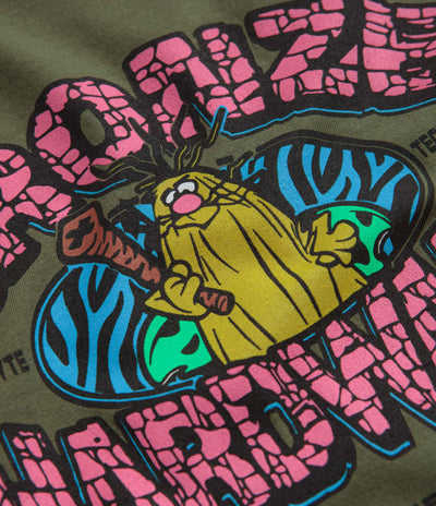 Bronze 56K Troglodyte T-Shirt in Military Green