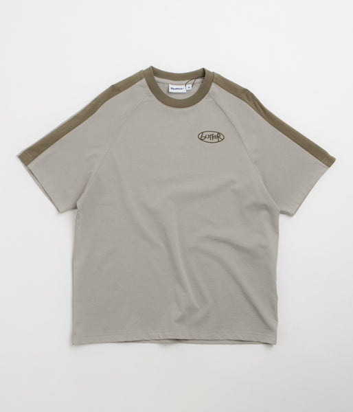 Butter Goods Abseil Panel T-Shirt - Cement / Moss, view 2