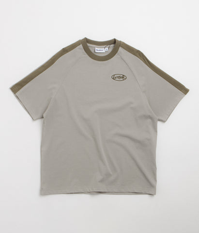 Butter Goods Abseil Panel T-Shirt - Cement / Moss, view 5