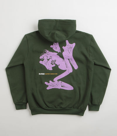 Butter Goods Amphibian Hoodie in Dark Green