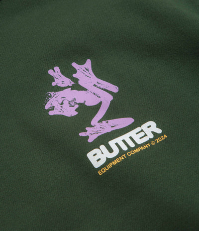 Butter Goods Amphibian Hoodie in Dark Green