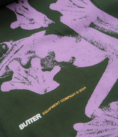 Butter Goods Amphibian Hoodie in Dark Green
