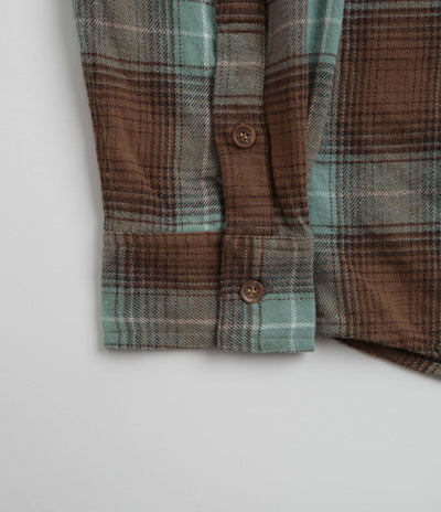 Butter Goods Appliance Plaid Shirt - Brown / Teal