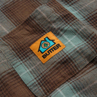Butter Goods Appliance Plaid Shirt - Brown / Teal thumbnail