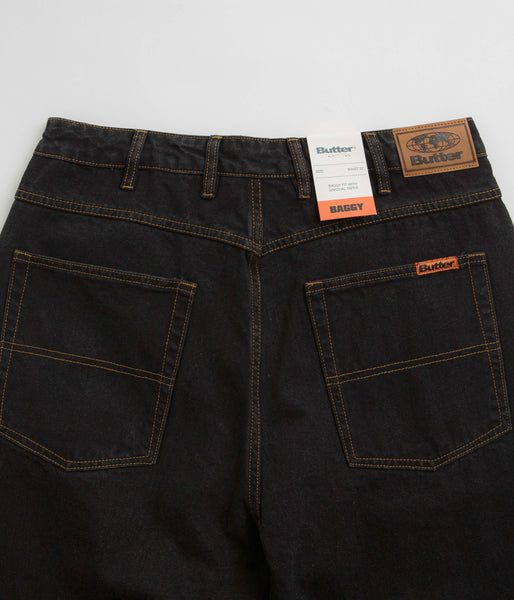 Butter Baggy Denim Jeans Washed Black - Post Modern Skate Shop