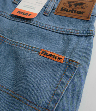 Butter Goods Baggy Jeans - Washed Indigo