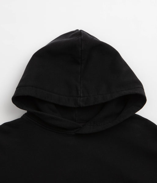 Butter Goods Basic Hoodie - Washed Black / White, view 6