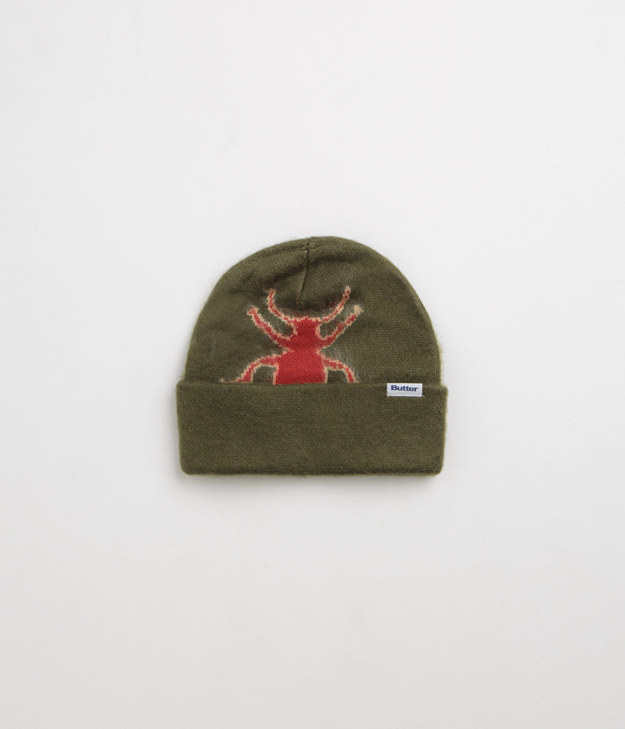 Butter Goods Beetle Mohair Beanie - Green