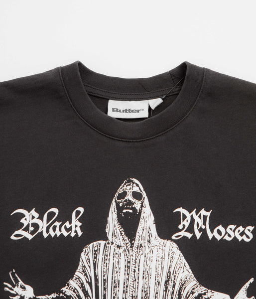 Butter Goods Black Moses T-Shirt - Washed Black, view 4
