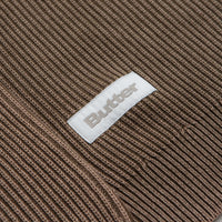 Butter Goods Bleach Knit Crewneck Sweatshirt in Brown thumbnail