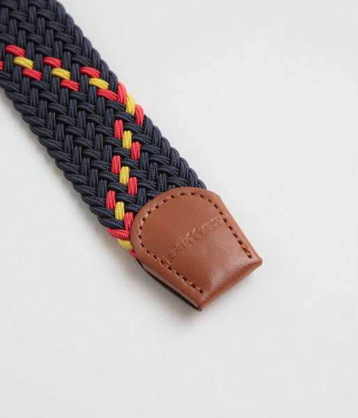 【Butter Goods】Swirl Woven Belt Butter Goods Braided Belt - Navy | flatspot