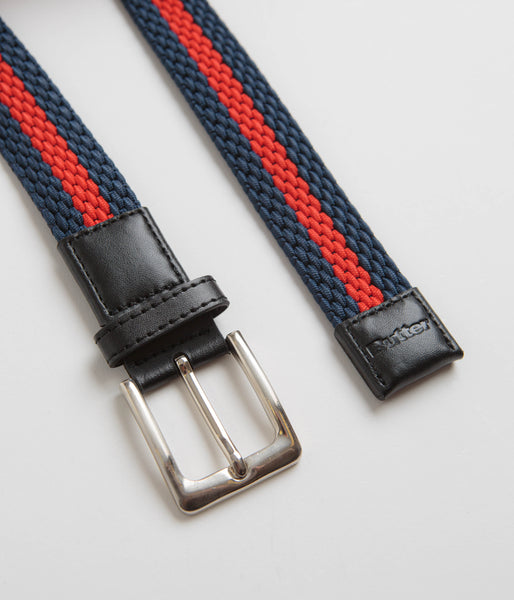 Butter Goods Braided Belt Navy / Red Flatspot