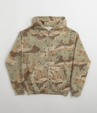 Butter Goods Breakdown Zip-Thru Hoodie - Desert Camo | Flatspot