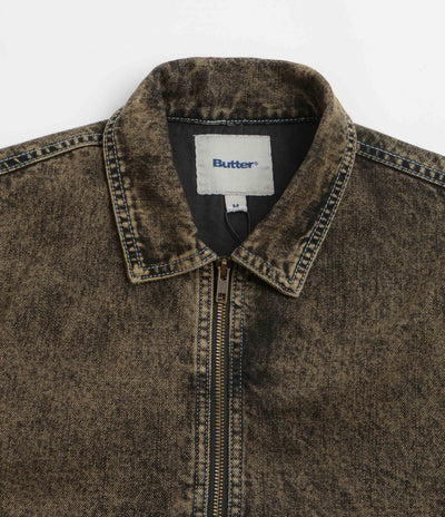 Butter Goods Bronco Denim Jacket in Tinted Brown