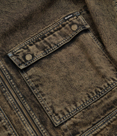 Butter Goods Bronco Denim Jacket in Tinted Brown