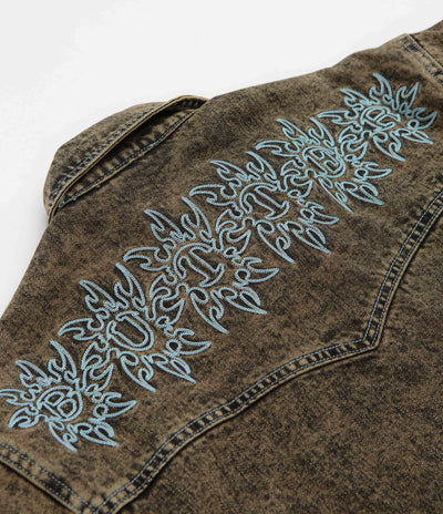 Butter Goods Bronco Denim Jacket in Tinted Brown