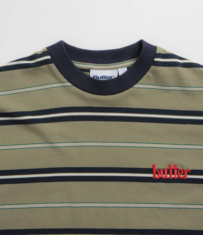 Butter Goods Bryce Striped T-Shirt - Sage