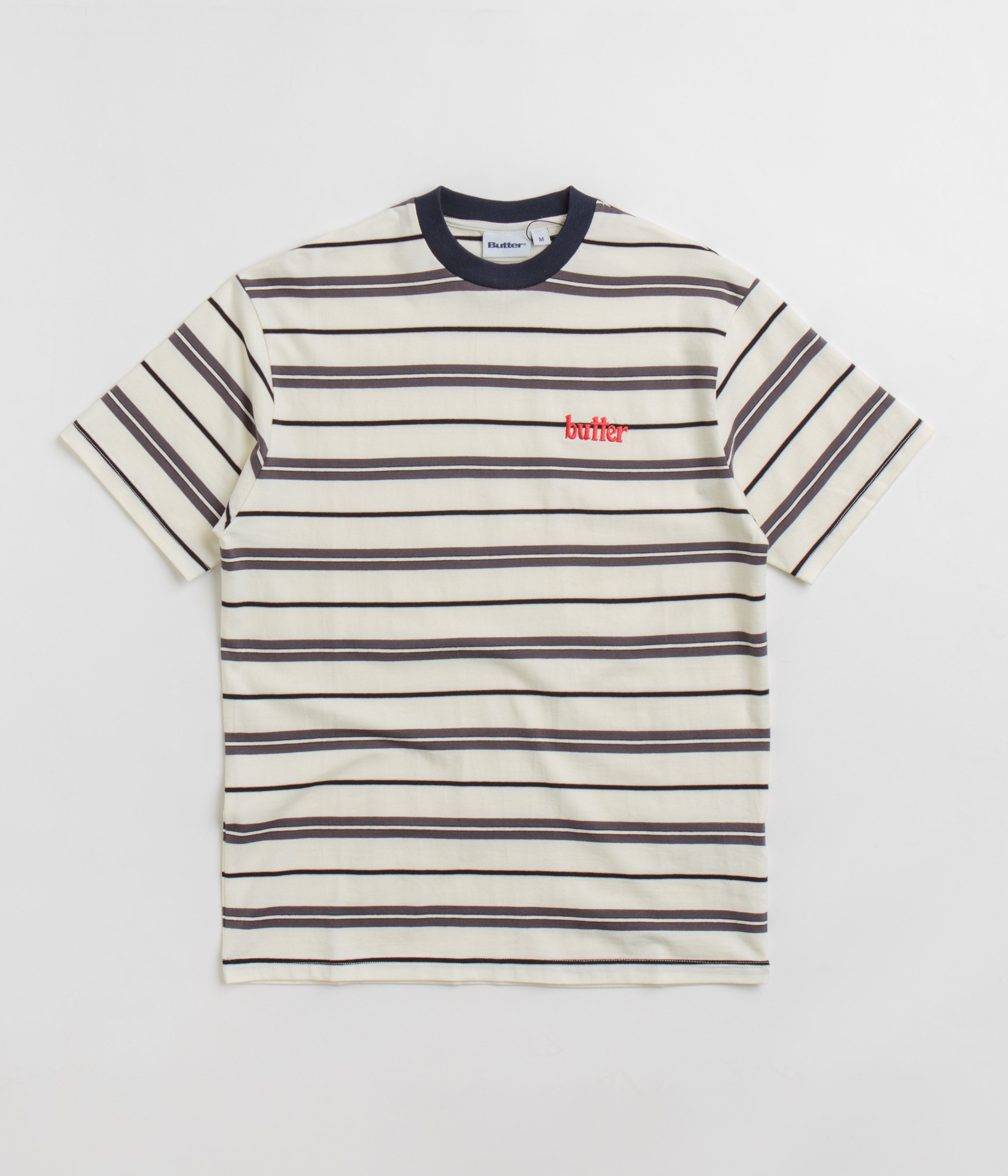 Butter Goods Bryce Striped T-Shirt - White