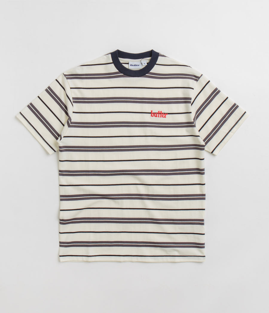 Butter Goods Bryce Striped T-Shirt - White