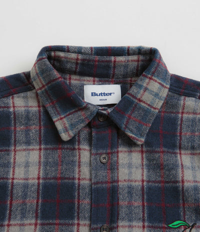 Butter Goods Cherry Flannel Shirt - Navy