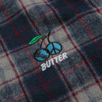 Butter Goods Cherry Flannel Shirt - Navy thumbnail