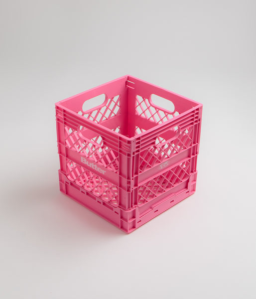 Butter Goods Collapsible Record Crate - Pink | flatspot