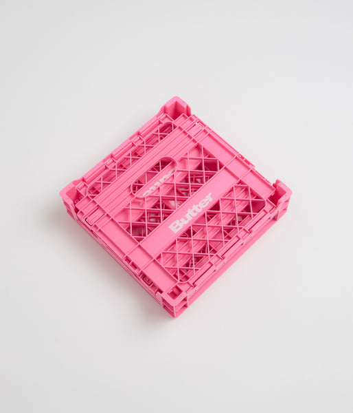 Butter Goods Collapsible Record Crate - Pink | flatspot
