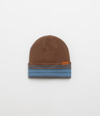 Butter Goods Crest Beanie in Brown