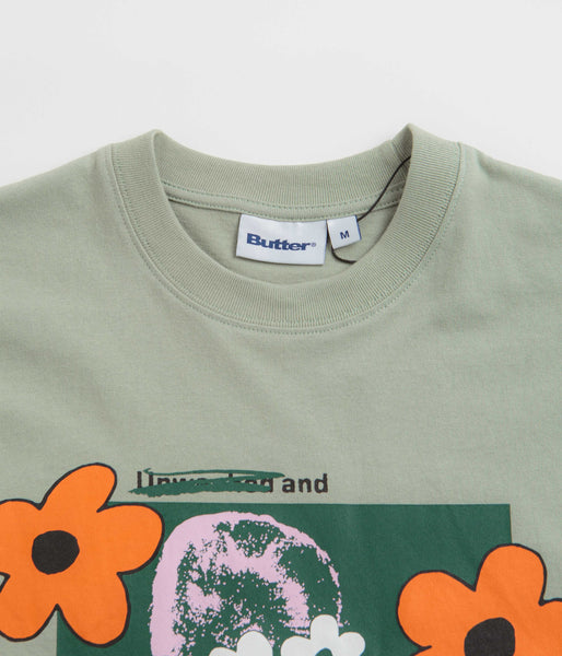 【BUTTER GOODS】 Dazed Tee / Ice Butter Goods Dazed T-Shirt - Ice | Flatspot