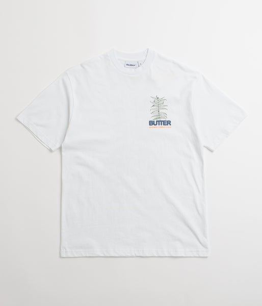 【BUTTER GOODS】 Earth Sounds Tee, White Butter Goods Earth T-Shirt - White | Flatspot