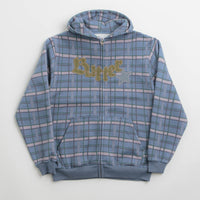 Butter Goods Edge Applique Zip-Thru Hoodie in Plaid thumbnail