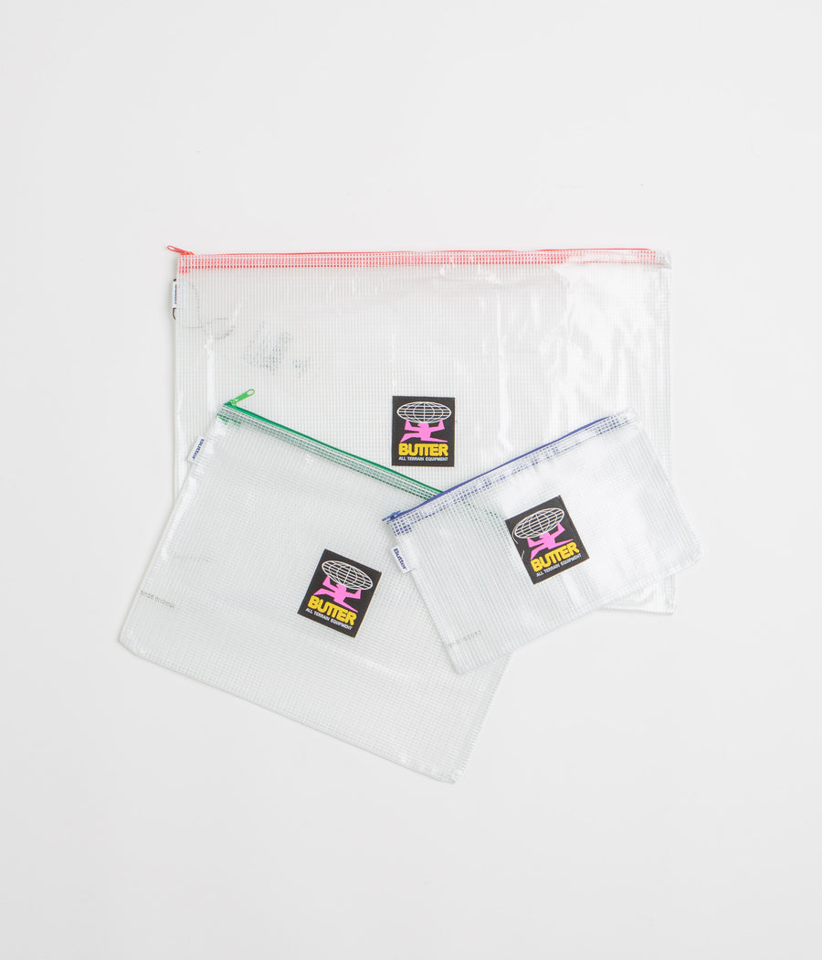 Butter Goods Equipment Organisers (3 Pack) in Transparent