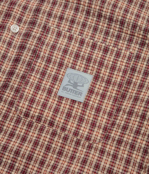 Butter Goods Equipment Short Sleeve Shirt - Red / Yellow, view 3