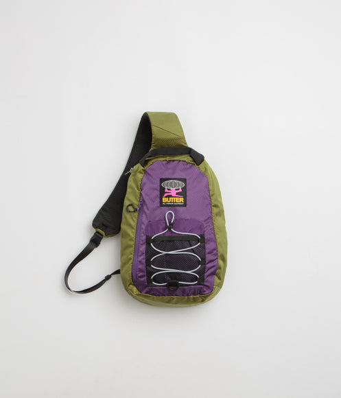Butter Goods Express Shoulder Bag - Grass / Purple