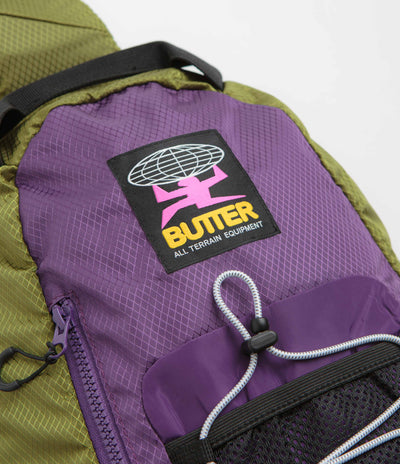 Butter Goods Express Shoulder Bag in Grass and Purple