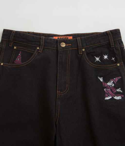 Butter Goods Fantasia Baggy Denim Jeans Washed Black Flatspot